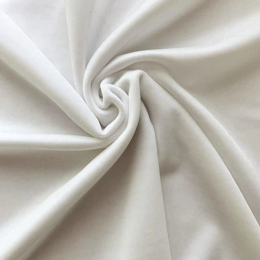 Premium Off-White Cotton Velvet Fabric – Sofa Upholstery & Sewing Material (1m)